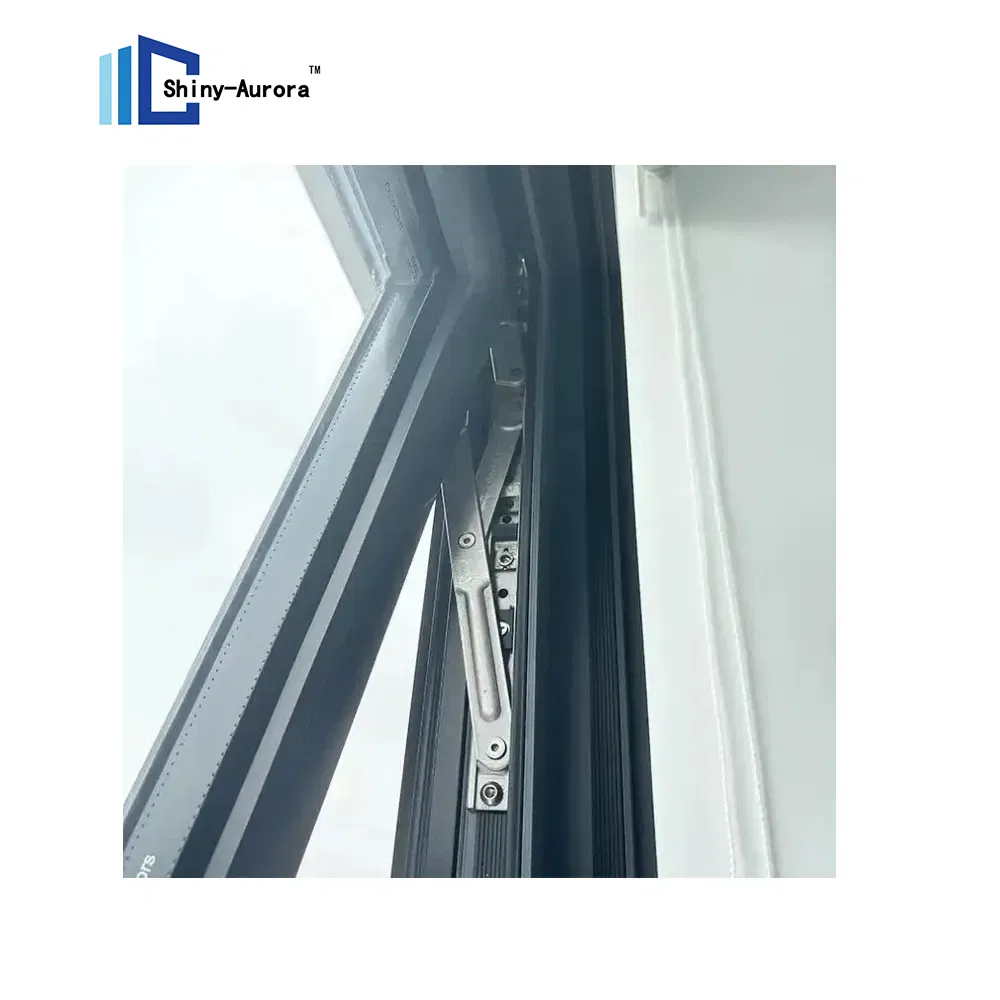 Tipo de toldo de revestimiento eléctrico Ventanas, ventana de baño de toldo de aluminio 3