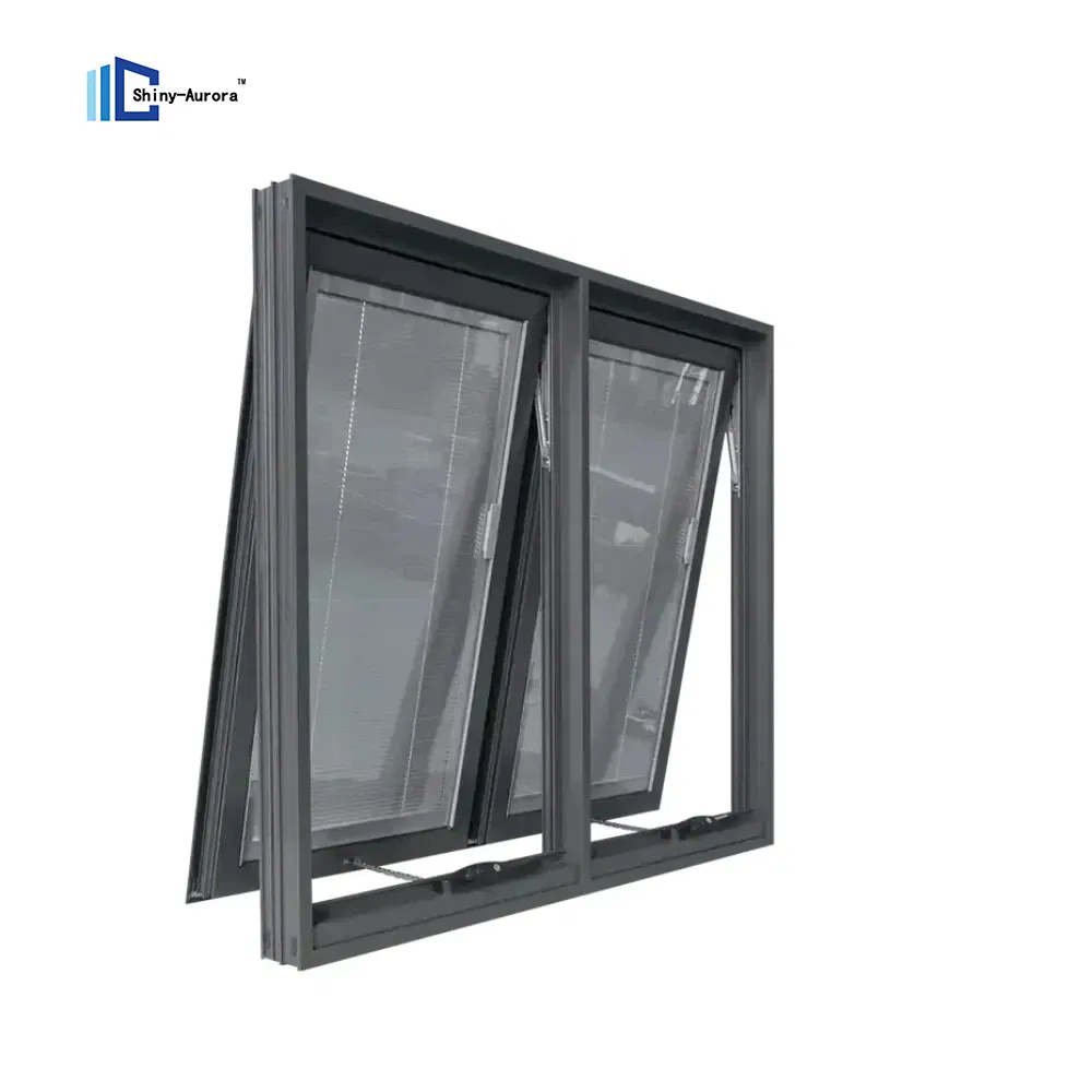 Ventanas de doble acristalamiento, ventanas de tormenta de aluminio. 2