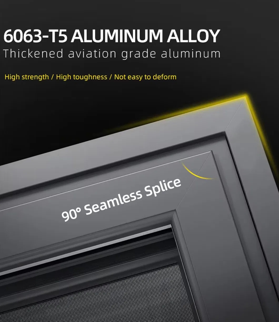 Puertas correderas de aluminio de alta calidad a prueba de agua con hardware de alta gama 4