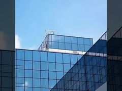 Pared de cortina de la fachada de la tienda con marco semioculto