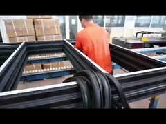 Puertas correderas de aluminio 2 mm Cuadro de apertura horizontal Puerta corredera de vidrio