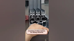Sistema de perfiles de aluminio para ventanas correderas