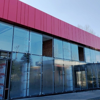 6063-T5 Aluminio Cuadro oculto Pared cortina de vidrio para construcción