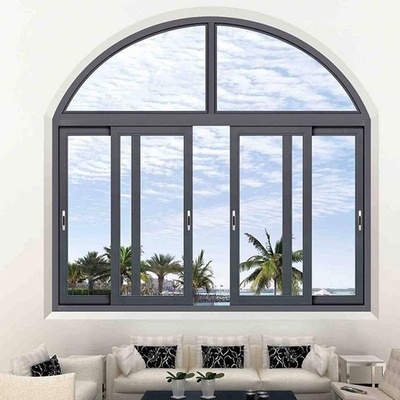 Aislación térmica insonorizada de ventanas de aluminio horizontal deslizante comercial