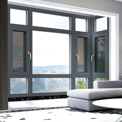 Ventanas de toldo personalizadas, superficies de ventanas de aluminio de toldo moderno terminadas