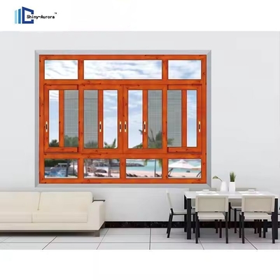 Ventana de vidrio templada de doble capa de impacto OEM Ventanas de aluminio personalizadas