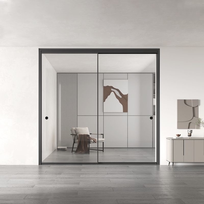 Puertas correderas de aluminio comercial con acabado de superficie de estilo francés