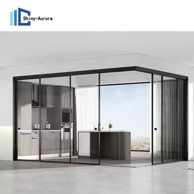 Puerta corredera de separación de aluminio personalizada