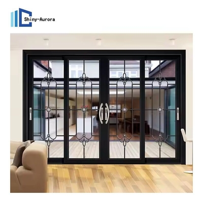 Puerta corredera de aleación de aluminio de marco estrecho simple de Navia insonorizado