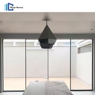 Puertas correderas de aluminio para habitaciones insonorizadas impermeables Bifold Puertas correderas de vidrio