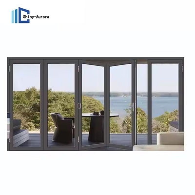 Puertas dobles de vidrio de aluminio insonorizadas personalizadas para la posición de la habitación