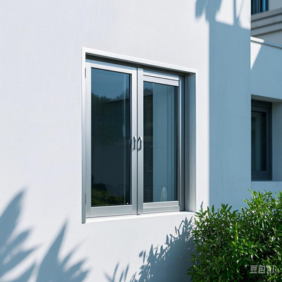 Ventanas deslizantes de aluminio blanco, ventanas abiertas deslizantes con sistema de bloqueo de múltiples puntos