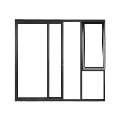 Puertas correderas de aluminio recubiertas en polvo con interruptor térmico