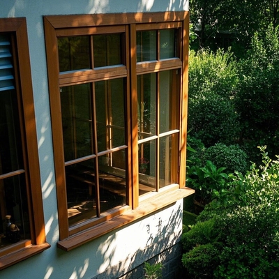 Estilo de toldo de seguridad Ventanas de reducción de ruido de vidrio de aluminio Ventanas y puertas