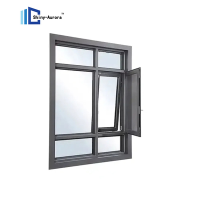 Ventana de apertura interna de aleación de aluminio, ventana de aluminio de corte térmico personalizada