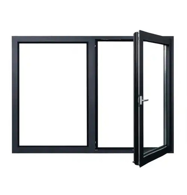 Aislamiento térmico Ventanas de vidrio templado con revestimiento de aluminio Puertas con revestimiento de aluminio insonorizadas