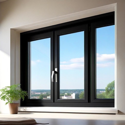 Ventanas correderas de estilo abierto de aluminio, ventanas residenciales de aluminio moderno