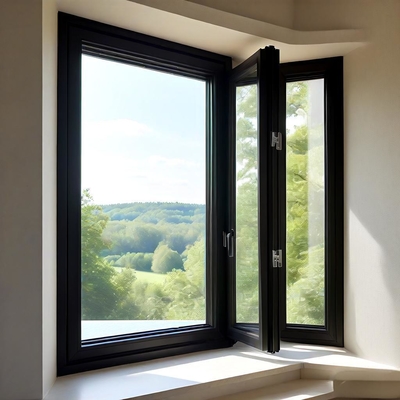 Ventanas corredizas de aluminio a prueba de sonido, ventana de vidrio de perfil de aluminio moderno