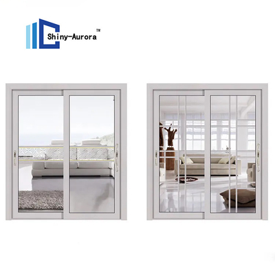 Puertas corredizas de aluminio panorámicas, puerta estrecha y delgada de oficina.