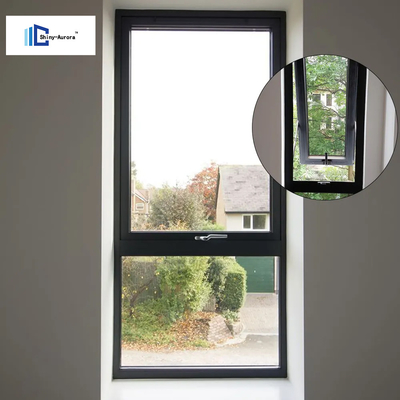 Ventanas de aluminio térmico con casilla ventanas de vidrio templado de doble acristalamiento