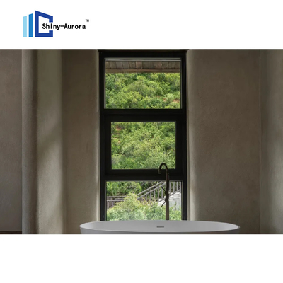 Moderno a prueba de aire Ventana de techo inferior aislamiento térmico Casa de aluminio Ventanas para el balcón