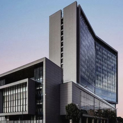 Aislamiento térmico de muro cortina de vidrio unitario anodizado para edificios sostenibles