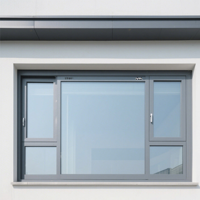 Ventana corredera de aluminio moderno de 2.0 mm Cuadro de polvo recubierto de blanco